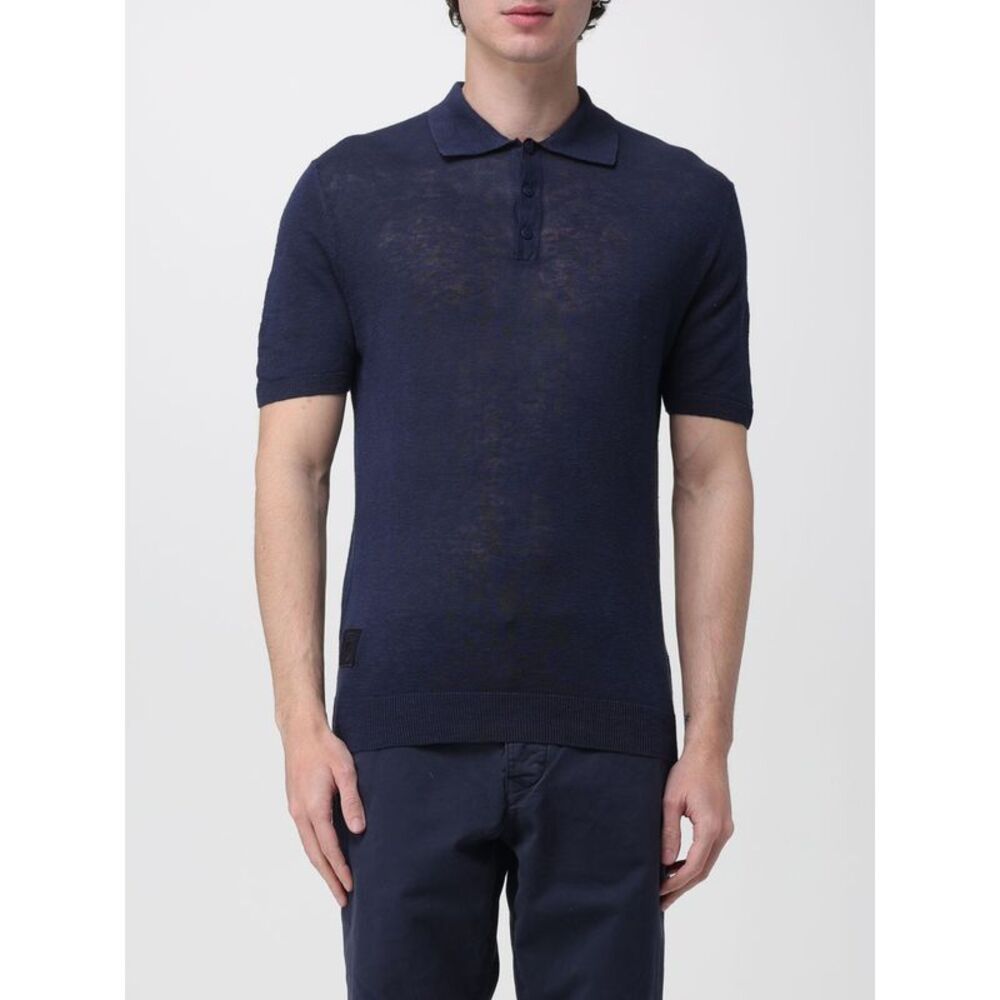 Blauer Polo Shirt Men Blue
